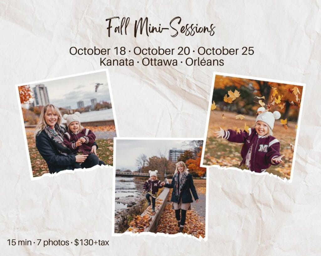 Fall mini sessions family photography Ottawa Gatineau — Tatiana Che Photography