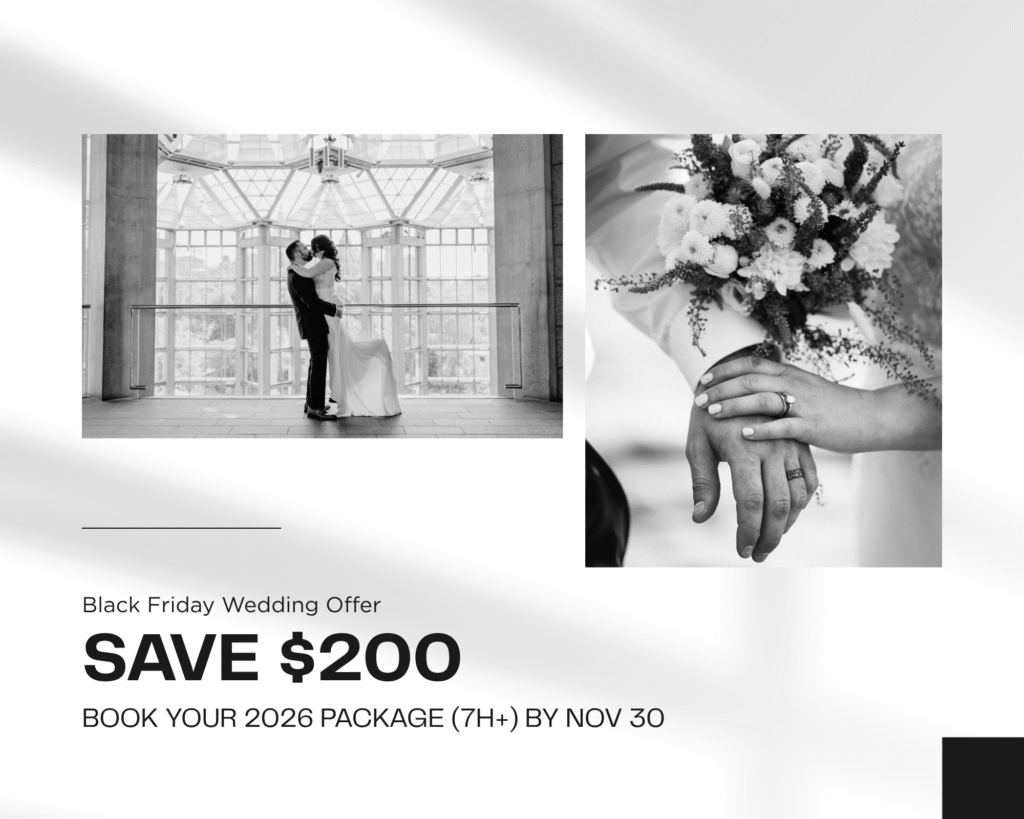 Black Friday Wedding Photography in Ottawa