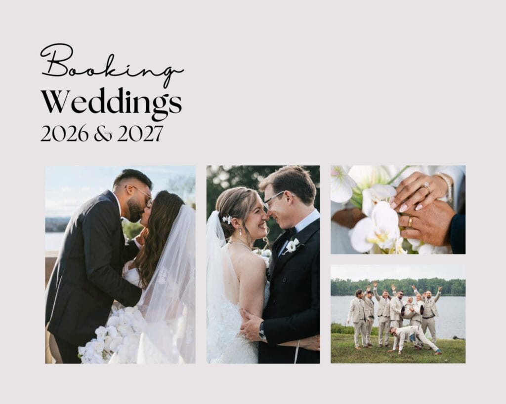 Wedding Photographer in Ottawa & Gatineau – Now Booking 2026–2027 | Confident & Timeless Wedding Photography