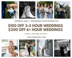 Wedding Photographer in Ottawa – Spring Sale 2026 Booking