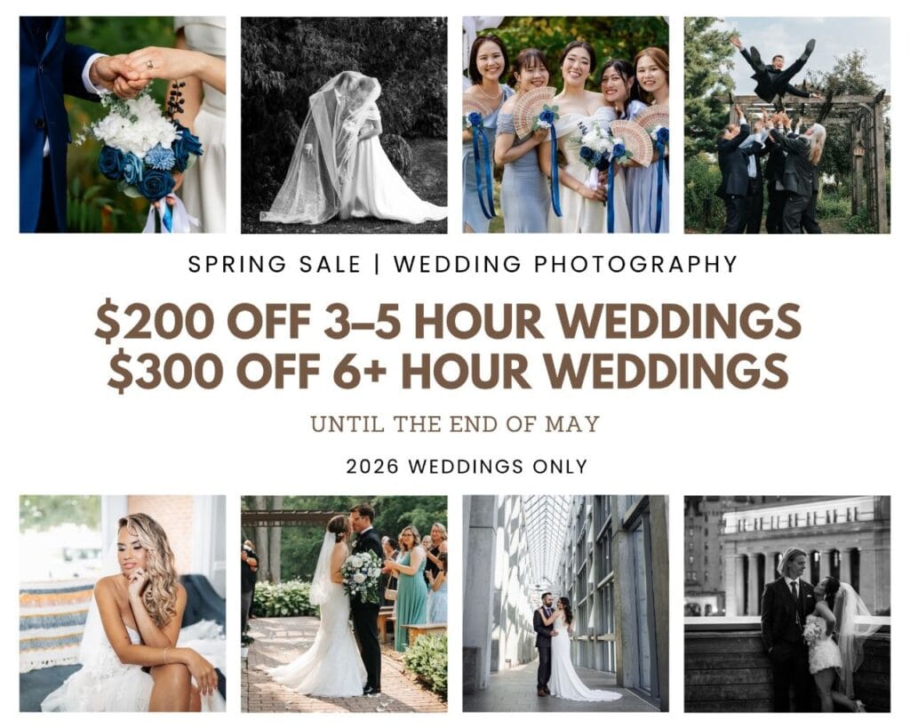 Wedding Photographer in Ottawa – Spring Sale 2026 Booking